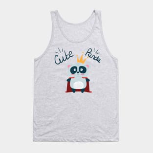 cute panda superhero Tank Top